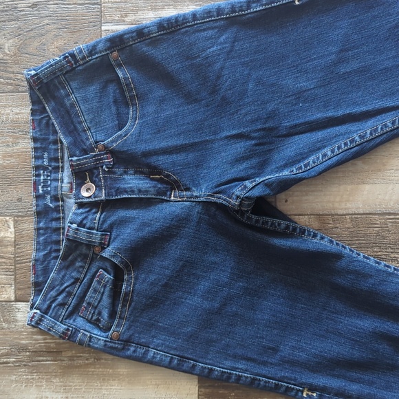 COWGIRL TUFF "Just Tuff" bootcut horseback riding jeans style#JTUFMW sz 27x32L - Picture 7 of 16